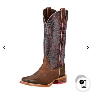 Ariat Vaquera Brown/Sunset Purple Western Cowgirl Squaretoe Boot